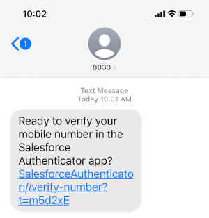 Text received screenshot